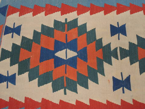 Kilim Blue Flat Woven 36 X 56  Area Rug 100-109920 Image 5