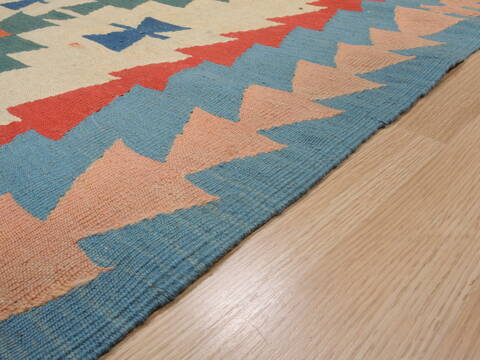 Kilim Blue Flat Woven 36 X 56  Area Rug 100-109920 Image 6