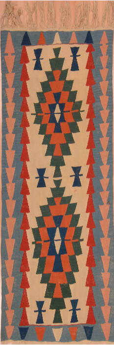 Kilim Blue Flat Woven 36 X 56  Area Rug 100-109920 Image 0