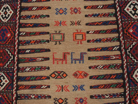 Kilim Red Square Flat Woven 36 X 44  Area Rug 100-109924 Image 4