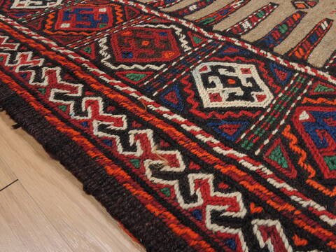 Kilim Red Square Flat Woven 36 X 44  Area Rug 100-109924 Image 6