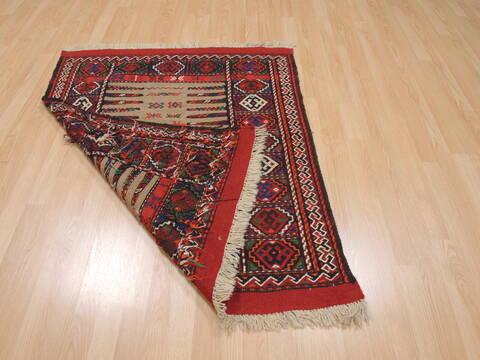 Kilim Red Square Flat Woven 36 X 44  Area Rug 100-109924 Image 7