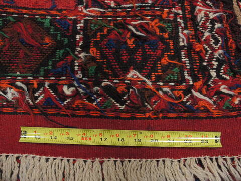 Kilim Red Square Flat Woven 36 X 44  Area Rug 100-109924 Image 8