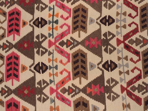 Kilim Red Flat Woven 35 X 62  Area Rug 100-109930 Image 5