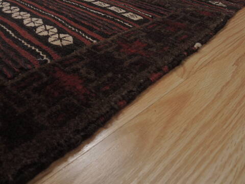 Kilim Brown Flat Woven 42 X 53  Area Rug 100-109933 Image 5