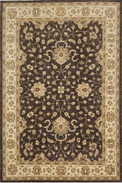 Afghan Chobi Brown Rectangle 6x9 ft Wool Carpet 109936