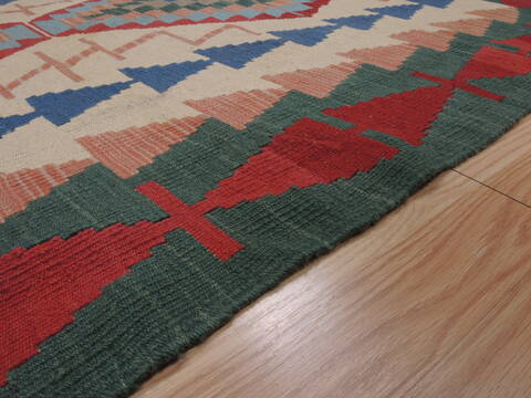 Kilim Red Flat Woven 310 X 57  Area Rug 100-109937 Image 6