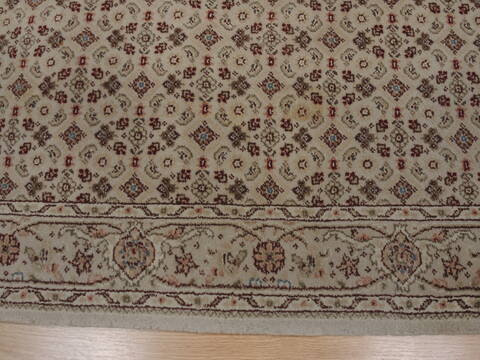 Herati Beige Runner Hand Knotted 26 X 80  Area Rug 100-109948 Image 6