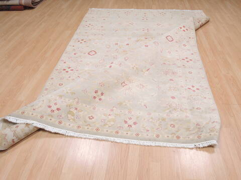 Pak-Persian Beige Hand Knotted 62 X 93  Area Rug 100-109949 Image 12
