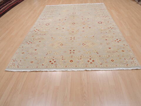 Pak-Persian Beige Hand Knotted 62 X 93  Area Rug 100-109949 Image 1