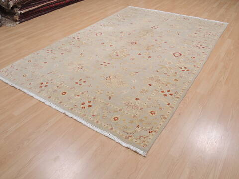 Pak-Persian Beige Hand Knotted 62 X 93  Area Rug 100-109949 Image 2
