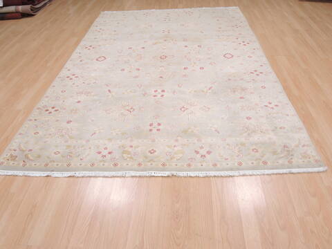 Pak-Persian Beige Hand Knotted 62 X 93  Area Rug 100-109949 Image 4