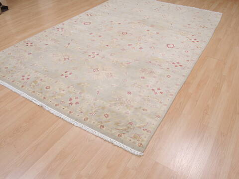 Pak-Persian Beige Hand Knotted 62 X 93  Area Rug 100-109949 Image 5