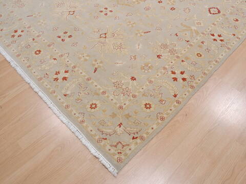 Pak-Persian Beige Hand Knotted 62 X 93  Area Rug 100-109949 Image 9