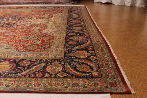 Tabriz Red Hand Woven 128 X 194  Area Rug 254-109951 Image 2