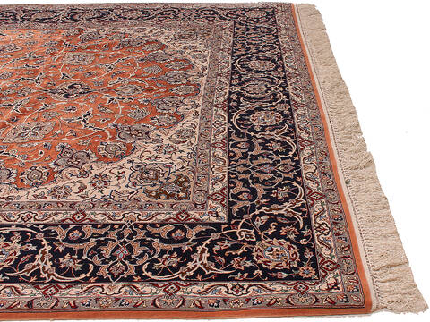 Isfahan Red Hand Knotted 86 X 120  Area Rug 254-109954 Image 3