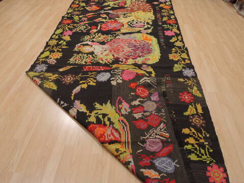 Kilim Green Runner Flat Woven 54 X 126  Area Rug 100-109978 Image 11