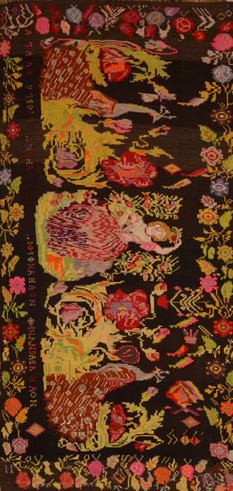 Kilim Green Runner Flat Woven 54 X 126  Area Rug 100-109978 Image 0