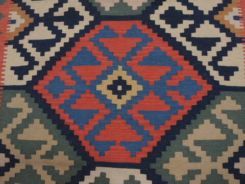 Kilim Green Runner Flat Woven 45 X 1611  Area Rug 100-109982 Image 5