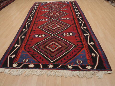 Kilim Red Flat Woven 59 X 101  Area Rug 100-109986 Image 1