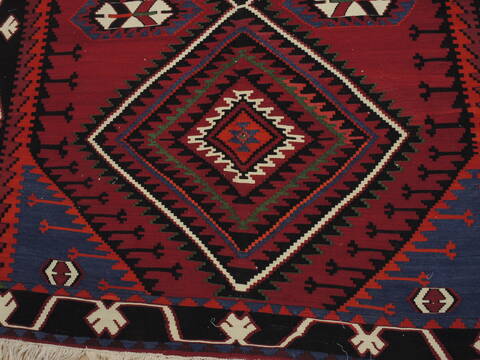 Kilim Red Flat Woven 59 X 101  Area Rug 100-109986 Image 5