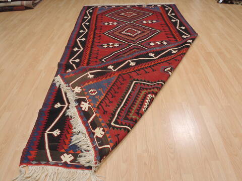 Kilim Red Flat Woven 59 X 101  Area Rug 100-109986 Image 7