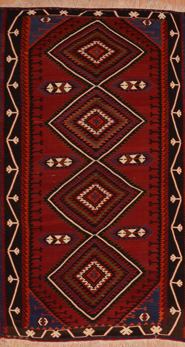 Kilim Red Flat Woven 59 X 101  Area Rug 100-109986 Image 0