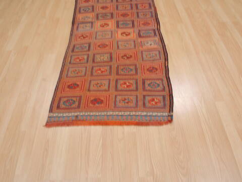 Kilim Red Runner Flat Woven 30 X 611  Area Rug 100-109992 Image 4