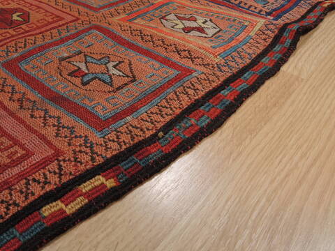 Kilim Red Runner Flat Woven 30 X 611  Area Rug 100-109992 Image 5