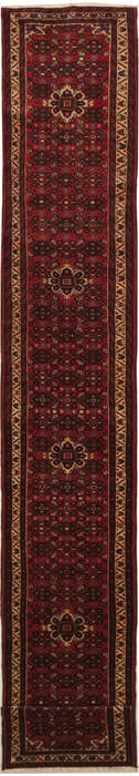 Hossein Abad Red Runner Hand Knotted 24 X 158  Area Rug 100-11179 Image 0