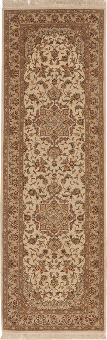 Sino-Persian Beige Runner Hand Knotted 26 X 80  Area Rug 100-11192 Image 0