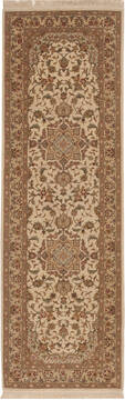 Sino-Persian Beige Runner Hand Knotted 2'6" X 8'0"  Area Rug 100-11192