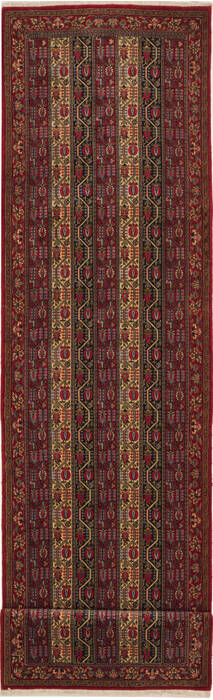 Qum Red Runner Hand Knotted 31 X 126  Area Rug 100-11219 Image 0