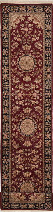 Sino-Persian Red Runner Hand Knotted 26 X 120  Area Rug 100-11220 Image 0