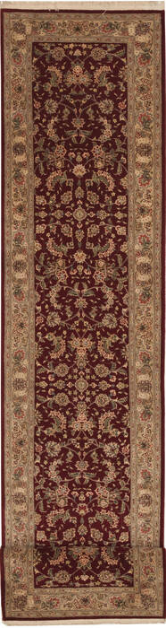 Sino-Persian Red Runner Hand Knotted 26 X 120  Area Rug 100-11222 Image 0