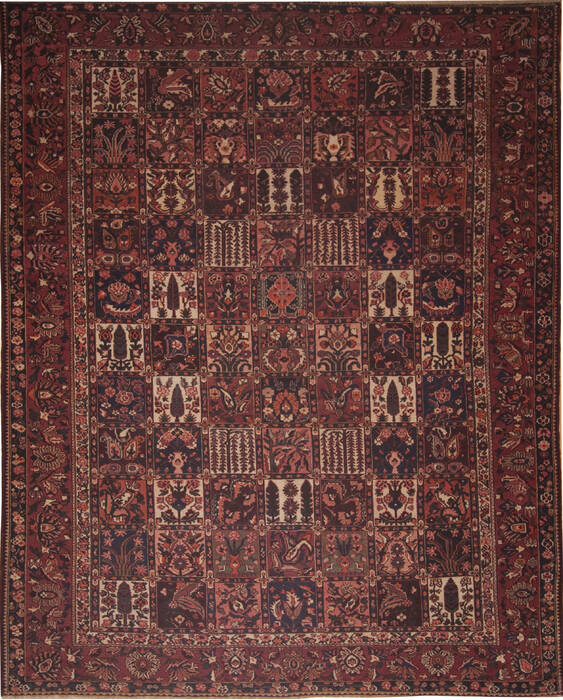 Bakhtiar Brown Hand Knotted 1011 X 138  Area Rug 100-11263 Image 0