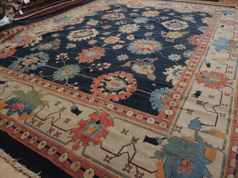 Tabriz Blue Hand Knotted 136 X 1711  Area Rug 100-11278 Image 2