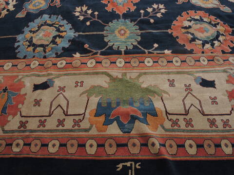 Tabriz Blue Hand Knotted 136 X 1711  Area Rug 100-11278 Image 4