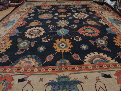 Tabriz Blue Hand Knotted 136 X 1711  Area Rug 100-11278 Image 7