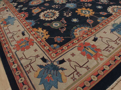 Tabriz Blue Hand Knotted 136 X 1711  Area Rug 100-11278 Image 8