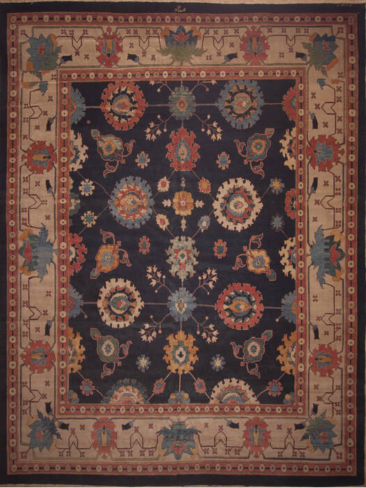 Tabriz Blue Hand Knotted 136 X 1711  Area Rug 100-11278 Image 0