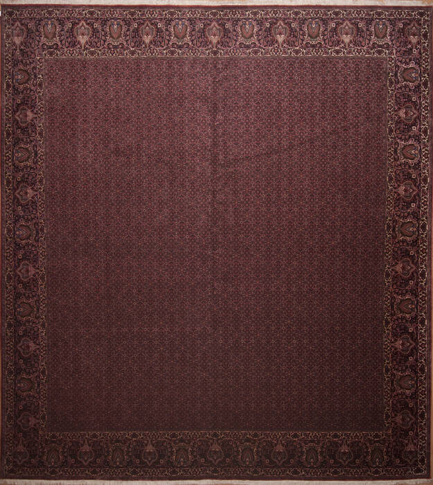 Bidjar Red Hand Knotted 132 X 148  Area Rug 100-11291 Image 0