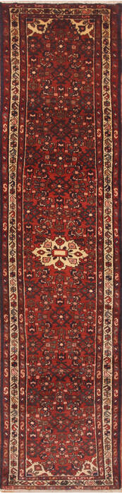 Mussel Red Runner Hand Knotted 26 X 114  Area Rug 100-11679 Image 0