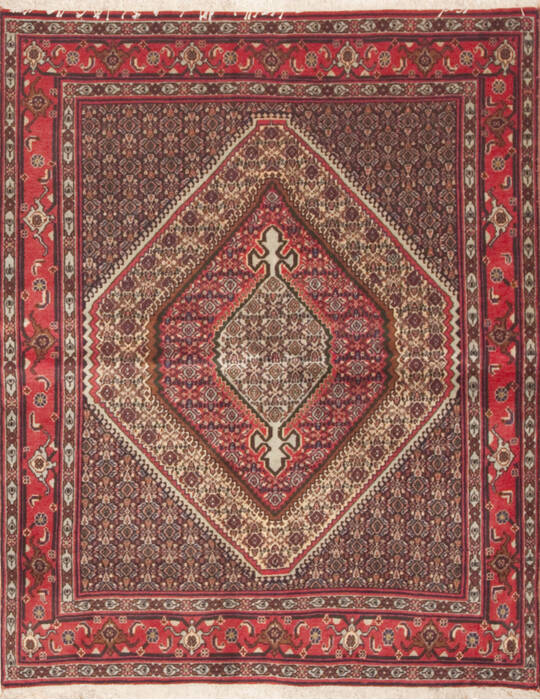 Sanandaj Red Hand Knotted 40 X 51  Area Rug 100-11756 Image 0