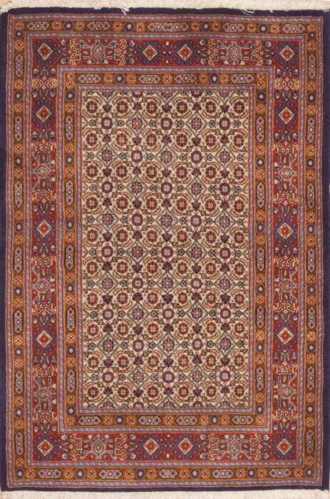 Mood Beige Hand Knotted 27 X 40  Area Rug 100-11938 Image 0