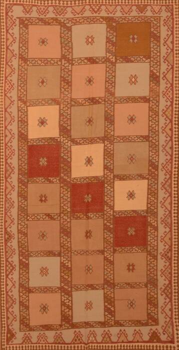Kilim Beige Flat Woven 49 X 95  Area Rug 100-110001 Image 0