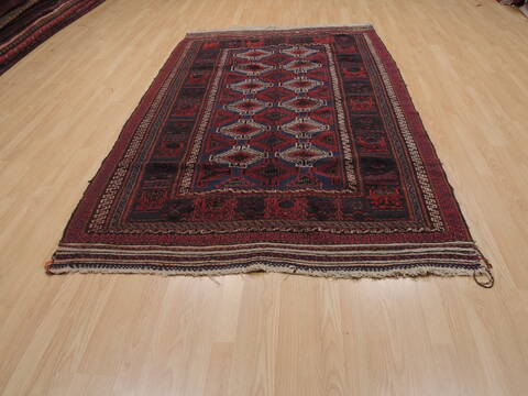 Kilim Blue Flat Woven 54 X 88  Area Rug 100-110004 Image 1