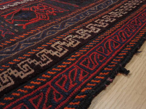 Kilim Blue Flat Woven 54 X 88  Area Rug 100-110004 Image 6