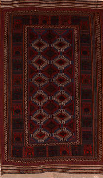 Kilim Blue Flat Woven 5'4" X 8'8"  Area Rug 100-110004