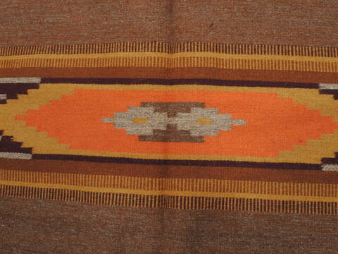 Kilim Brown Hand Knotted 54 X 611  Area Rug 100-110014 Image 5